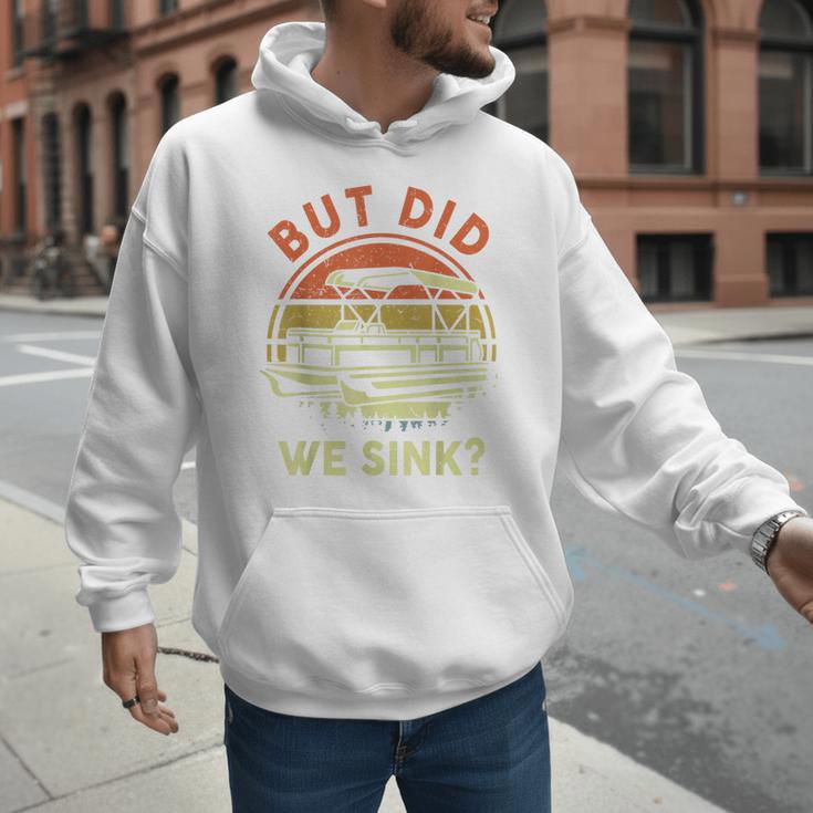 Pontoon Boat Captain But Did We Sink Dad Papa Men Men Hoodie