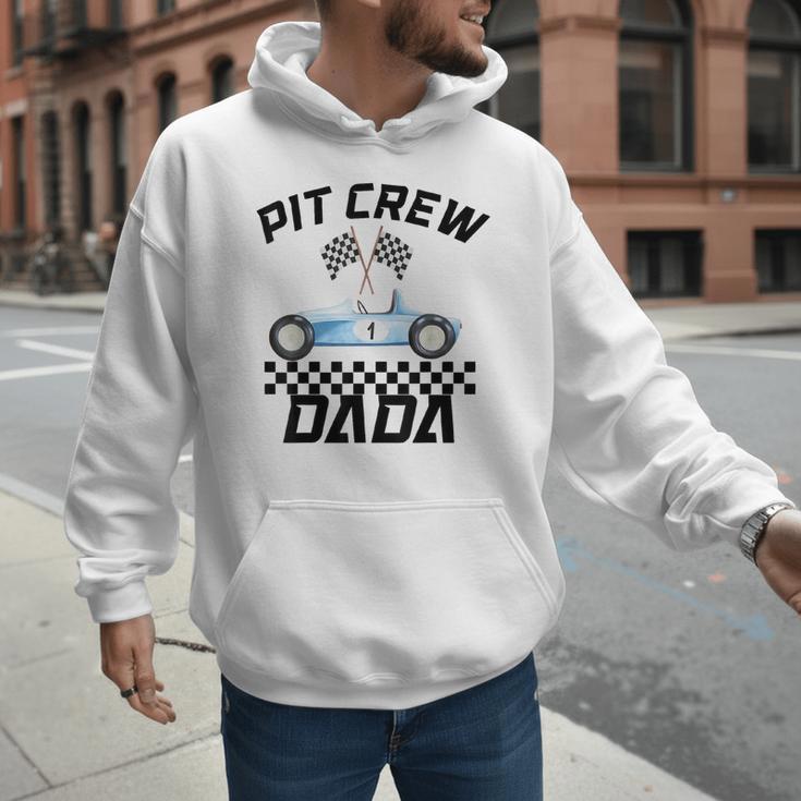 Race Car Racing Family Dada Pit Crew Birthday Party Men Hoodie