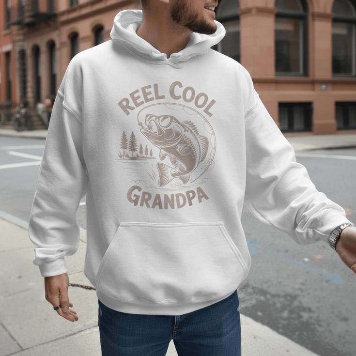 Reel Cool Great Grandpa Step Dad Fishing Father Day Men Hoodie