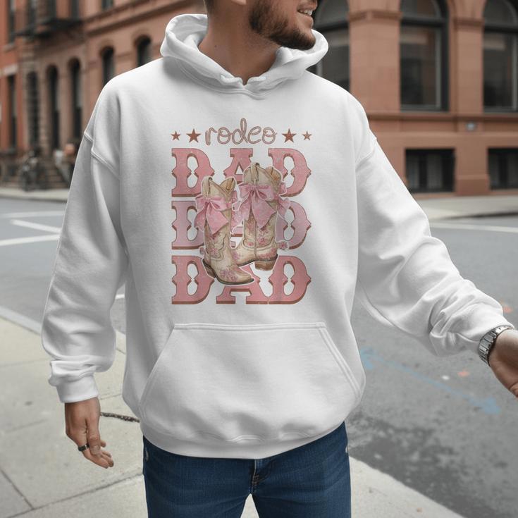 Rodeo Dad Pink Boots Coquette Cow-Girl Birthday Party Men Hoodie