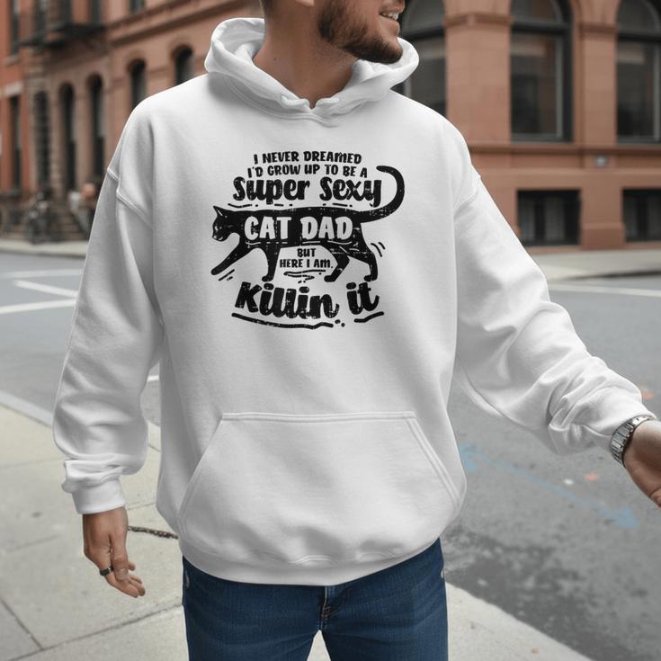 Sexy Cat Dad Father Catfather Kitten Kitty Men Hoodie