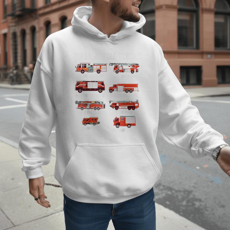 Toddler Boy Types Of FireTruck Firefighter Baby Dad Fireman Men Hoodie Toddler Boy Types Of FireTruck Firefighter Baby Dad Fireman Men Hoodie