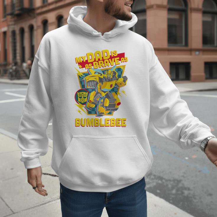 Transformers Father's Day Bumblebee My Dad Is Brave Men Hoodie