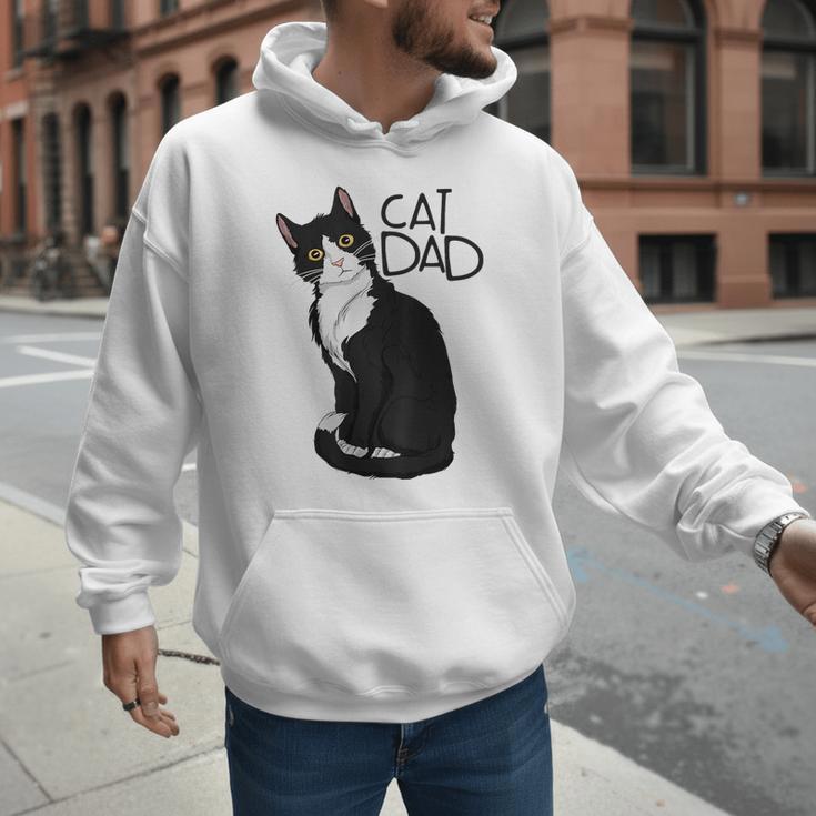 Tuxedo Cat Dad Cat Dad Tuxedo Cat Dad Men Hoodie