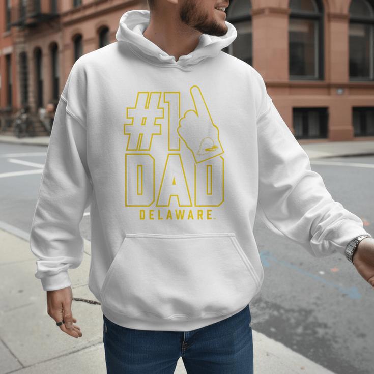 University Of Delaware Blue Hens 1 Dad Men Hoodie