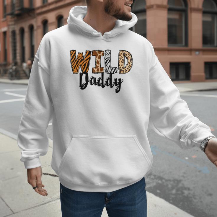 Wild Daddy Zoo Born Two Be Wild B-Day Safari Jungle Animal Men Hoodie