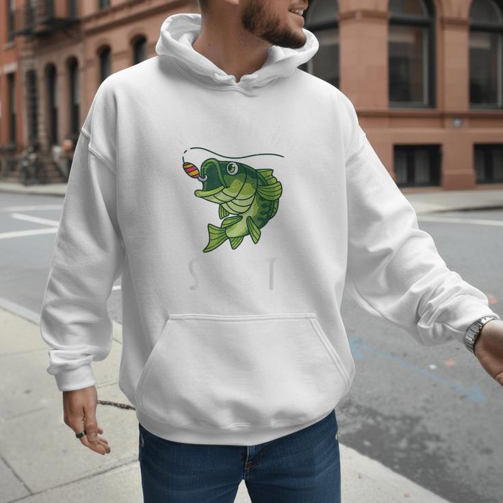 Youth Boy My Lucky Fishing-Shirt Bass Fish Dad Men Hoodie