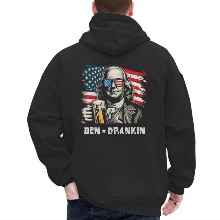 4th Of July Franklin Ben Drankin American Dad Men Women Men's Hoodie Back Print