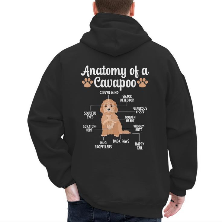 Anatomy Of A Cavapoo Dog Cavapoo Owner Cavapoo Dad Men's Hoodie Back Print