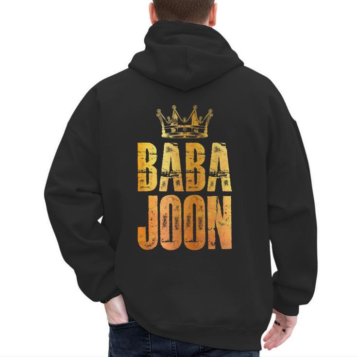 Baba Joon Persian Dad Iran Quote Iranian Fathers Day Men's Hoodie Back Print