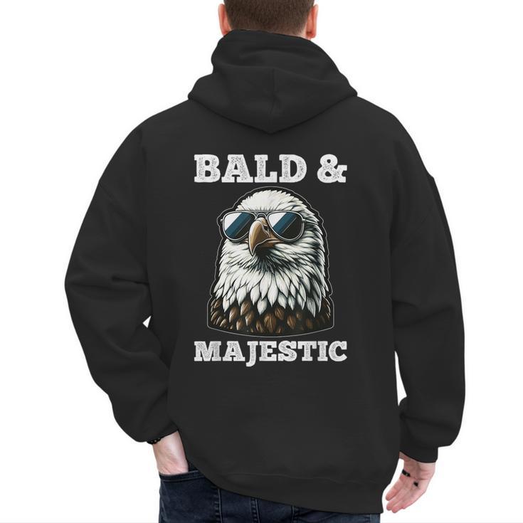 Bald & Majestic Sexy Bald Guy Dad Men's Hoodie Back Print