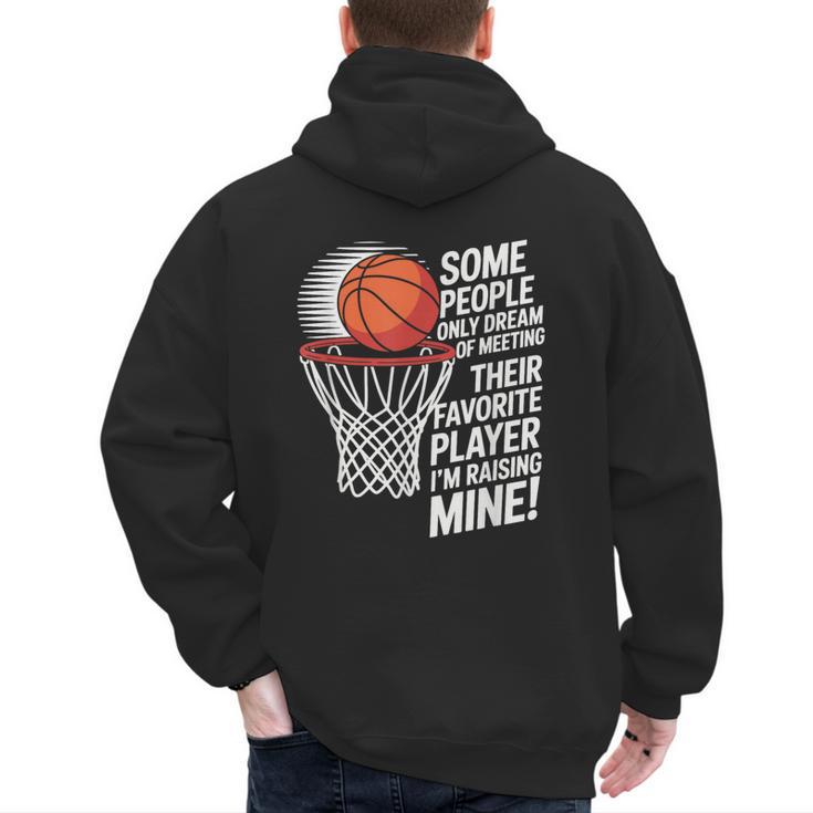 Basketball Mom Or Dad Basketball Parent Men's Hoodie Back Print