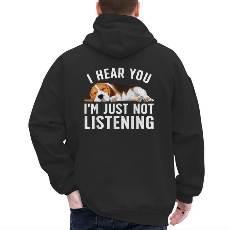 Beagle For Men Women Dad Mom Beagle Dog Lovers Men's Hoodie Back Print