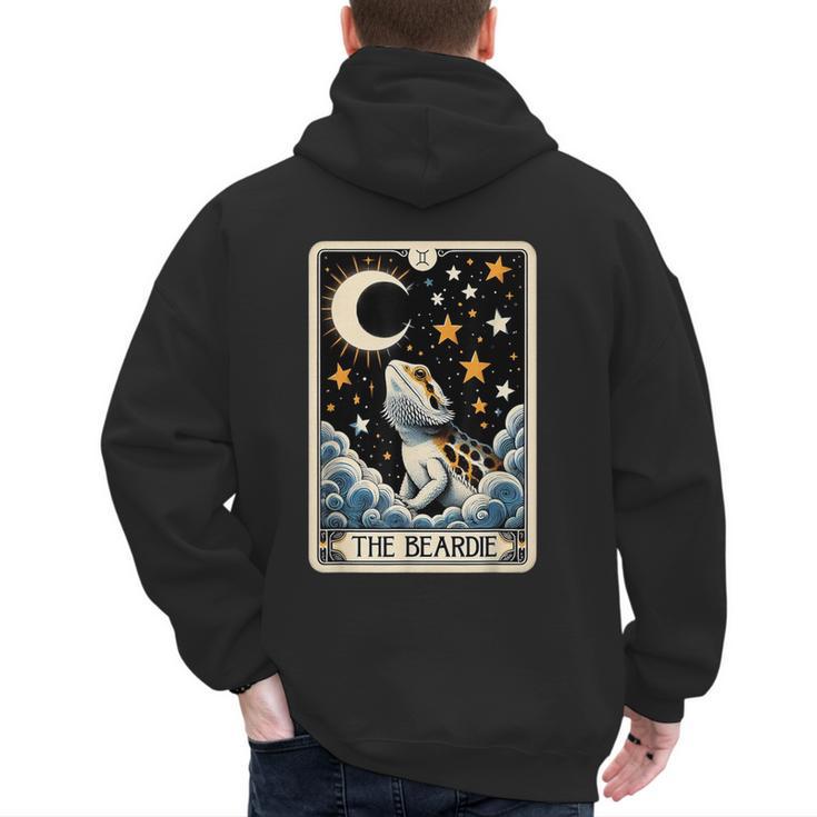 Bearded Dragon Tarot Card Beardie Mom Beardie Dad Men Women Men's Hoodie Back Print