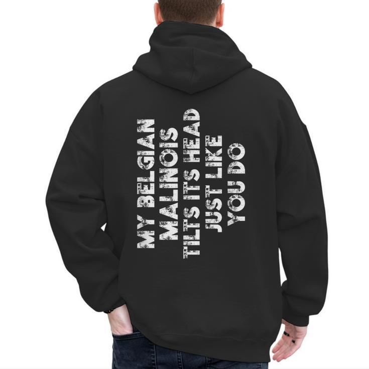 Belgian Malinois Mom Dad Dog Lover Women Men Kids Men's Hoodie Back Print