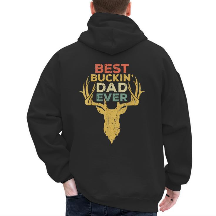 Best Buckin' Dad Ever Shirt Men Hunting Fathers Day Men's Hoodie Back Print