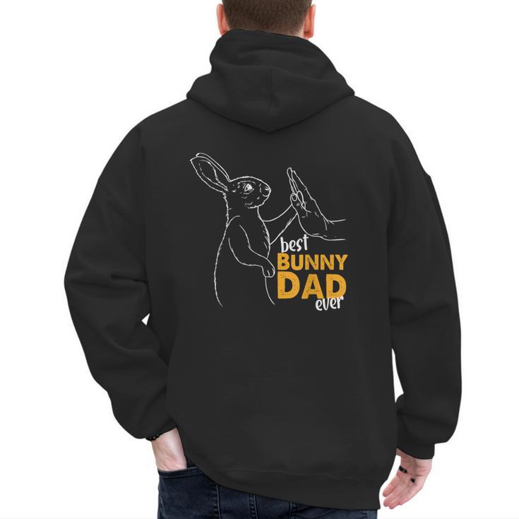 Best Bunny Dad Ever Rabbit Daddy Bunny Father Bunny Men's Hoodie Back Print