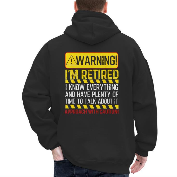 Best Retirement Novelty For Men Women Dad Grandpa Retirement Men's Hoodie Back Print
