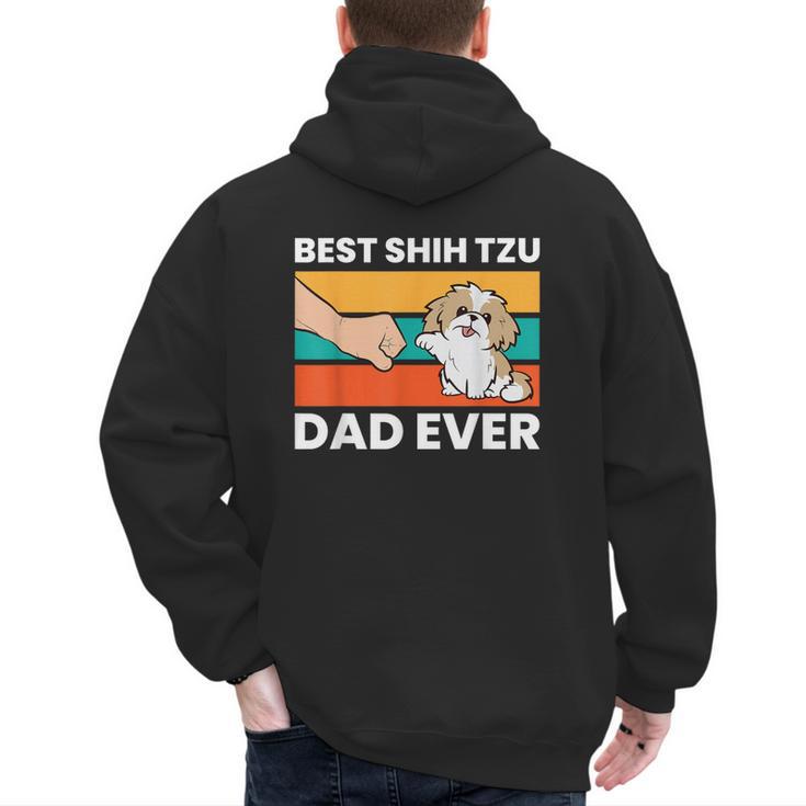 Best Shih Tzu Dad Ever Shih Tzu Men's Hoodie Back Print