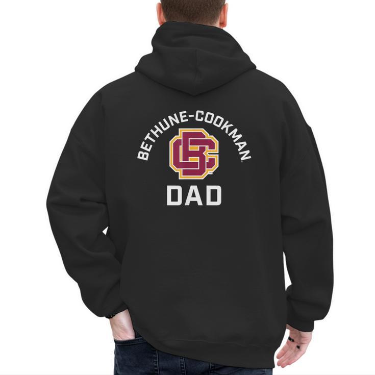 Bethune-Cookman University Wildcats Arched Dad Men's Hoodie Back Print