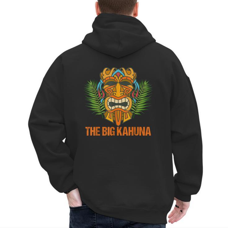 The Big Kahuna Hawaiian Tiki Dad Boss T-Shirt Men's Hoodie Back Print