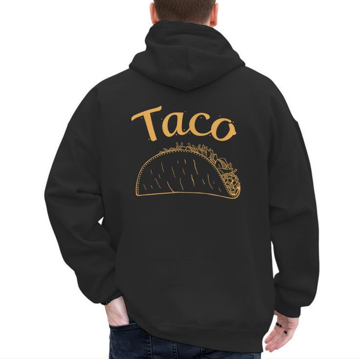 Burrito Taco Taquito Dad Mom Child Baby Matching Family Men's Hoodie Back Print