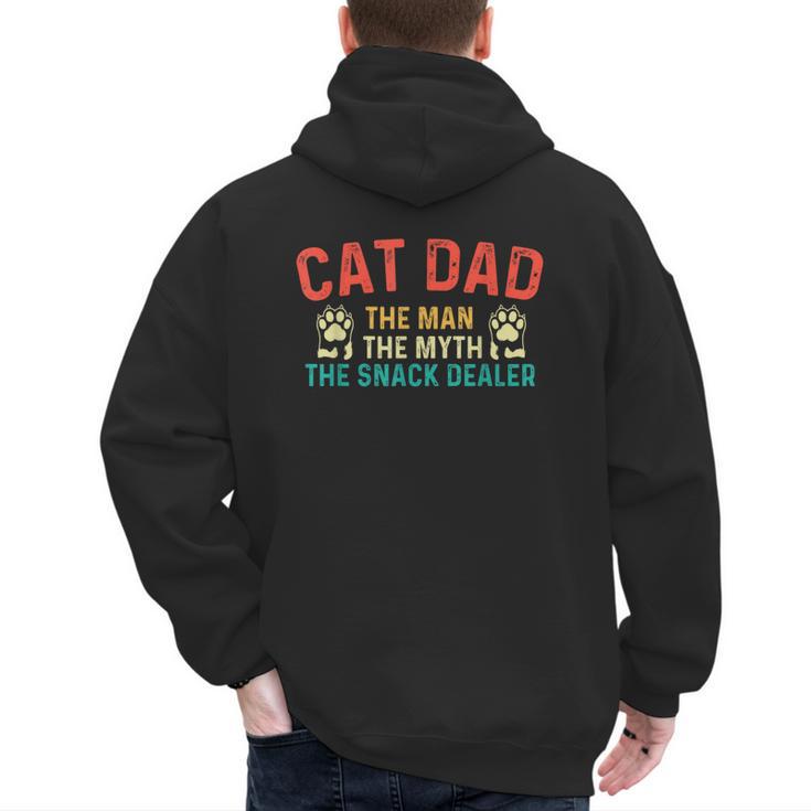 Cat Dad The Man The Myth Cat Lover Kitten Owner Kitty Men's Hoodie Back Print Cat Dad The Man The Myth Cat Lover Kitten Owner Kitty Men's Hoodie Back Print