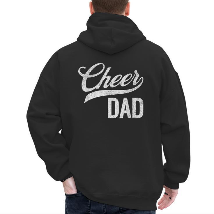 Cheer Dad Green Cheerleading Matching Parents Men's Hoodie Back Print