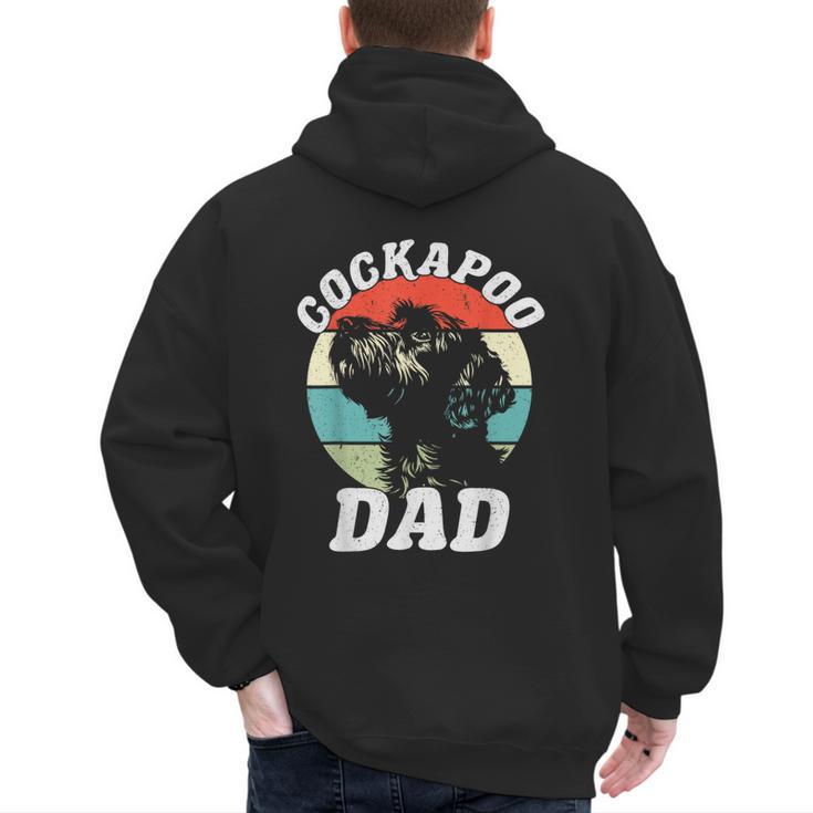 Cockapoo Dad Dog Father's Day Vintage Pet Men Women Kids Men's Hoodie Back Print
