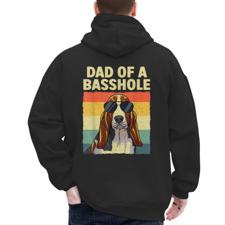 Cool Basset Hound For Men Dad Dog Basset Hound Lovers Men's Hoodie Back Print