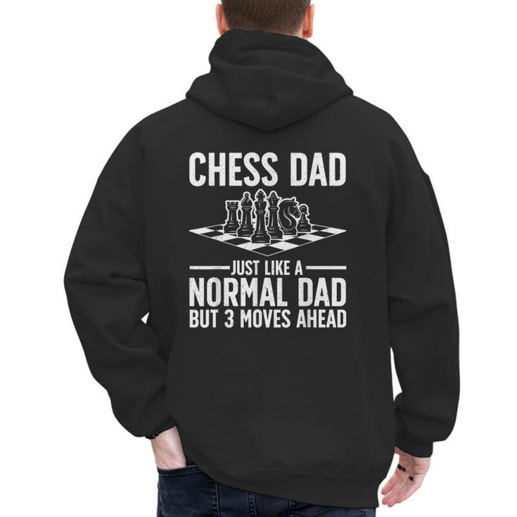 Cool Chess Player Art For Men Dad Knight Chess Lovers Pieces Small Men's Hoodie Back Print