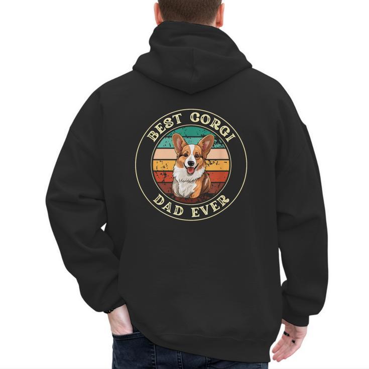 Corgi Dad Idea For Men Men's Hoodie Back Print