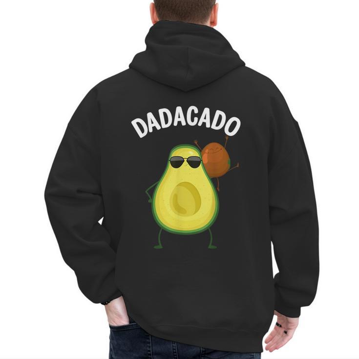 Cute Avocado For Dad Men Fruit Avocado Pear Lovers Men's Hoodie Back Print