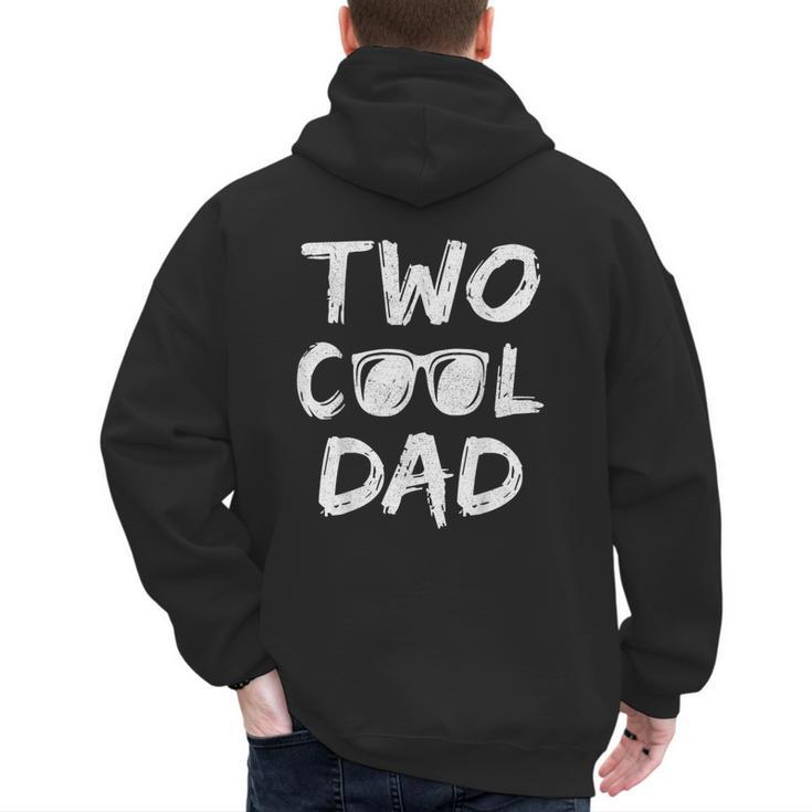 Dad Of The Birthday Boy Two Cool 2nd Bday Family Matching Men's Hoodie Back Print