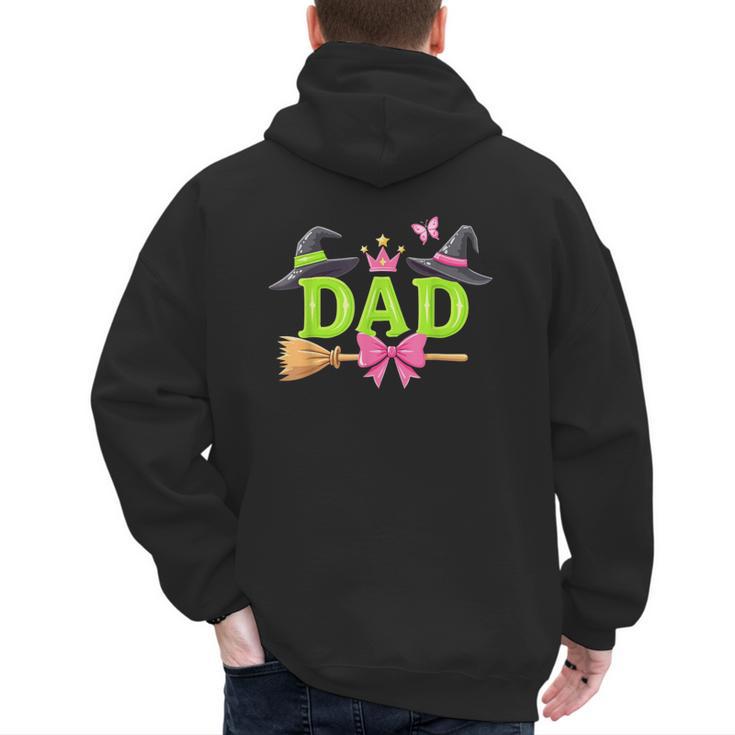 Dad Of The Birthday Girl Witch Family Party Decorations Men's Hoodie Back Print