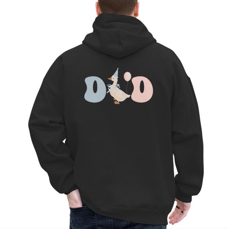 Dad Daddy Of The Birthday Silly Goose Family Men's Hoodie Back Print