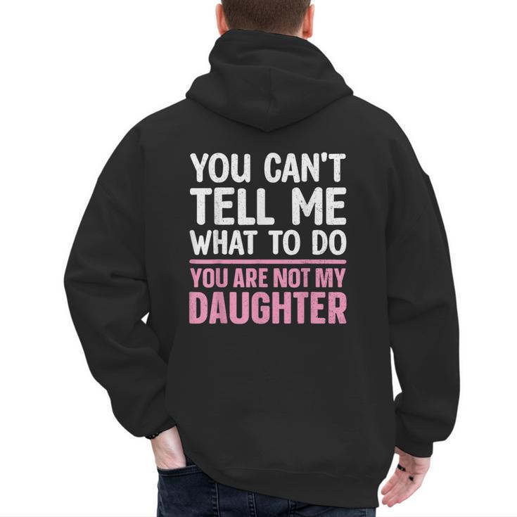 Dad For Father Daddy Papa Men From Daughter Dad Men's Hoodie Back Print