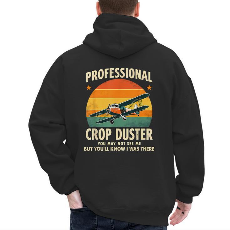 Dad Joke Farter Professional Crop Duster Men's Hoodie Back Print