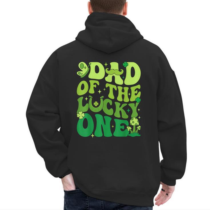 Dad Of The Lucky One Saint Patrick's Day Children Birthday Men's Hoodie Back Print