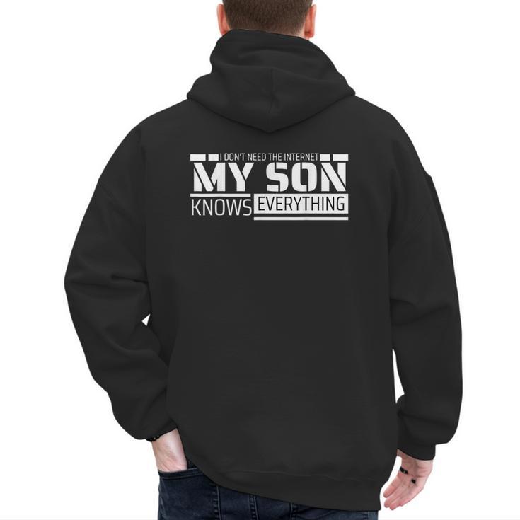 Dad Shirt From Son Men Fathers Day Dad Men's Hoodie Back Print