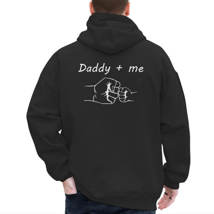Daddy And Me Best Dad Ever Fist Bump Father's Day Men's Hoodie Back Print