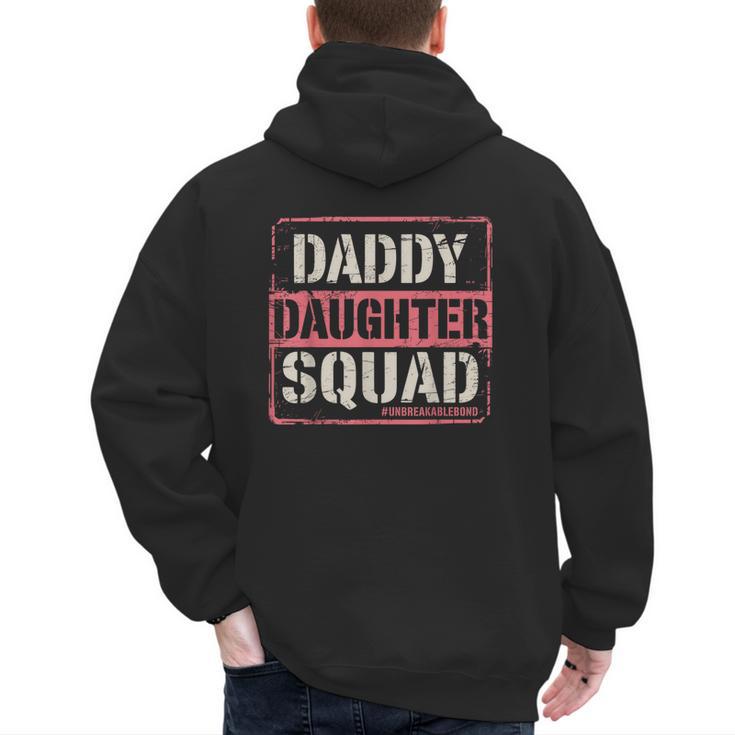 Daddy Daughter Squad Fathers Day Matching Dad And Daughter Men's Hoodie Back Print
