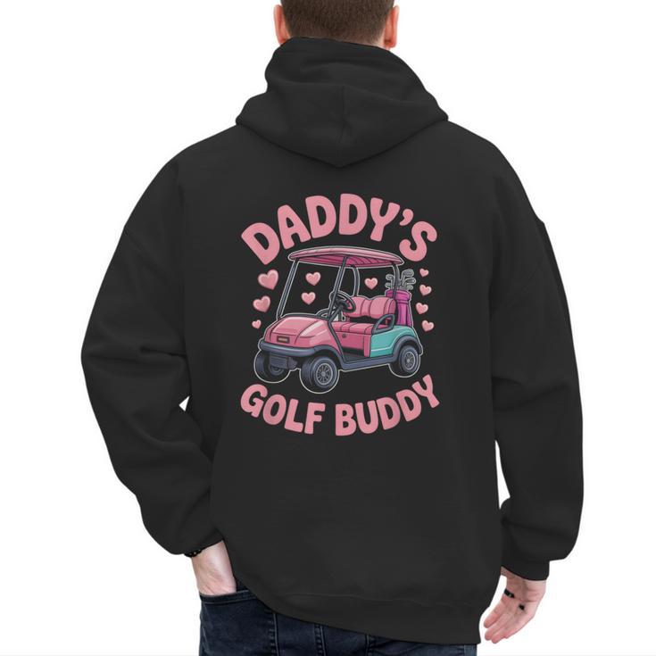 Daddy's Golf Buddy Cute Family Golfer Sport Fan Tee Matching Men's Hoodie Back Print