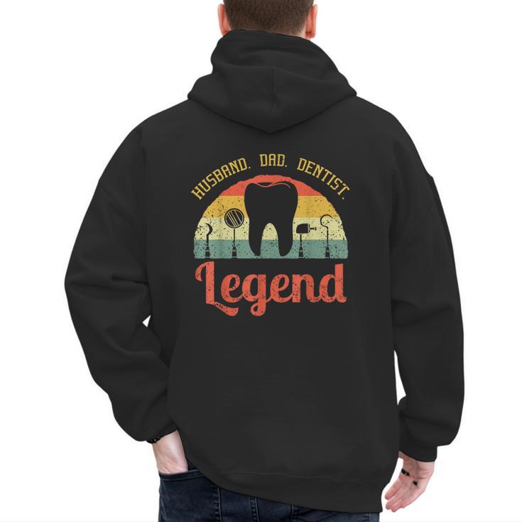 Dentist Dental Surgeon Dentistry Husband Dad Oral Hygiene Men's Hoodie Back Print