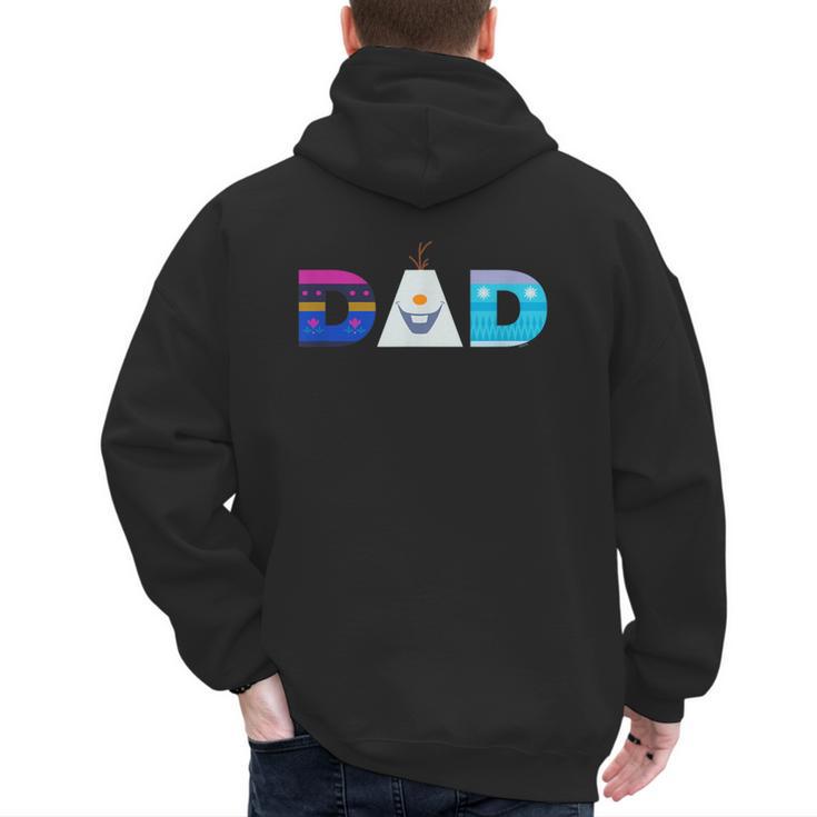 Disney Frozen Elsa Anna Olaf Dad Father's Day Birthday Men's Hoodie Back Print