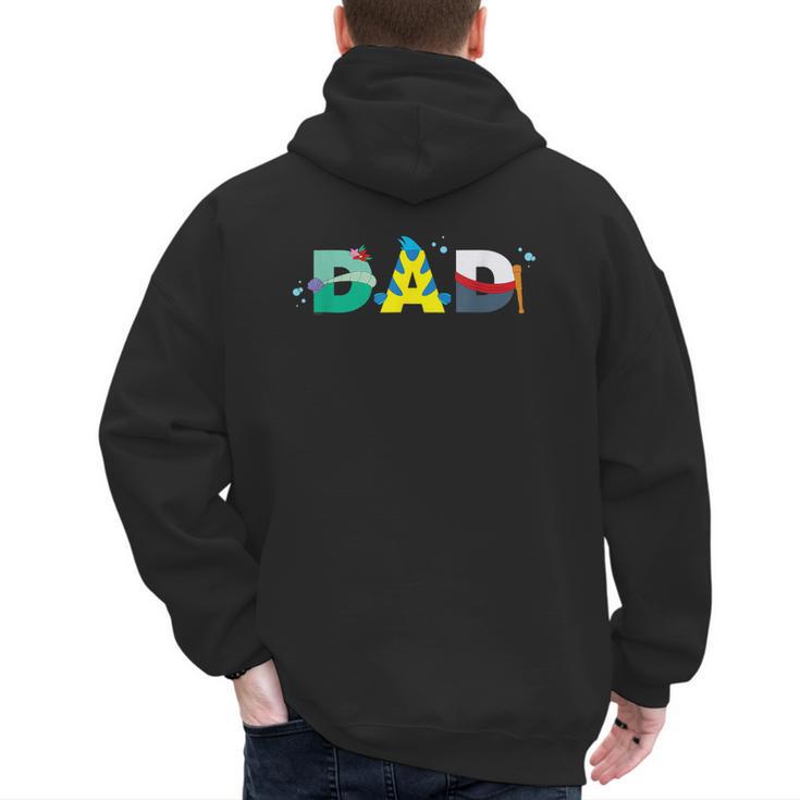 Disney The Little Mermaid Ariel Father’s Day Birthday Dad Men's Hoodie Back Print