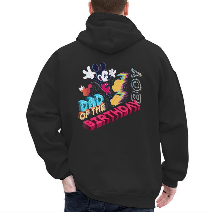 Disney Mickey Mouse Family Star Dad Of The Birthday Boy Men's Hoodie Back Print
