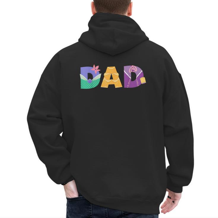 Disney Princess Dad Father’s Day Birthday Men's Hoodie Back Print