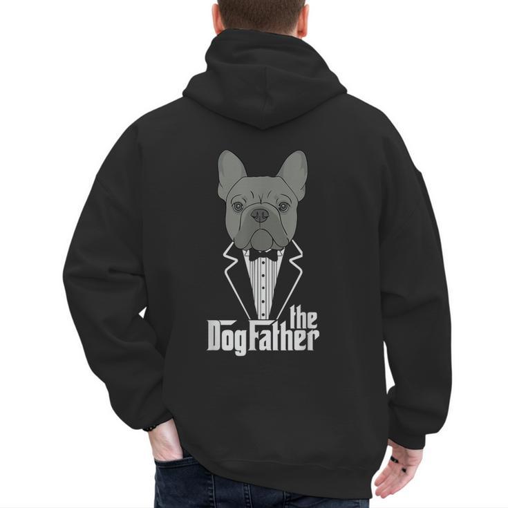 The Dogfather French Bulldog Dad Frenchie Papa  T-Shirt Small Men's Hoodie Back Print