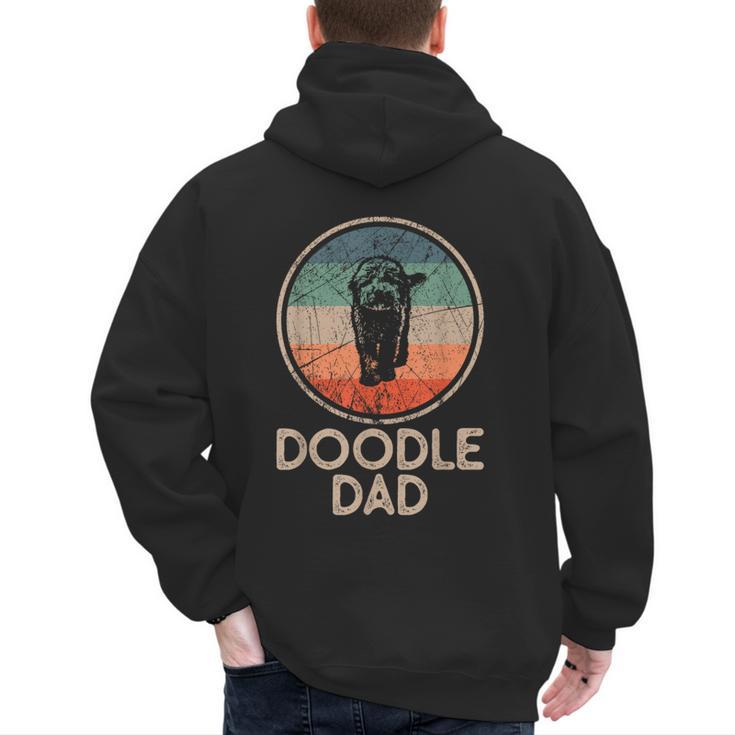 Doodle Dog Vintage Doodle Dad Small Men's Hoodie Back Print